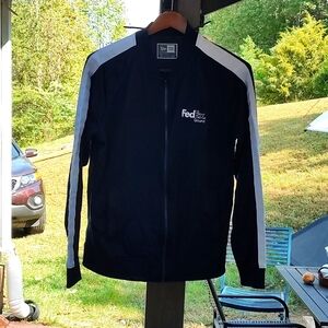 New era FedEx Ground jacket large navy blue